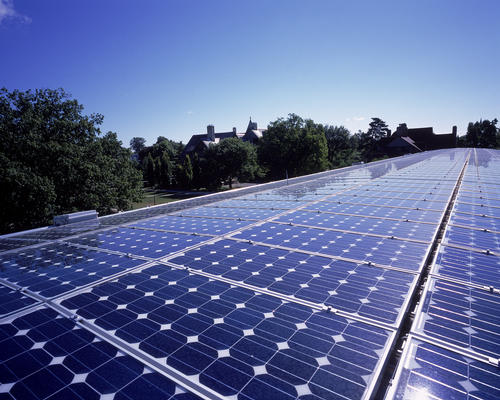 photovoltaic panels on home